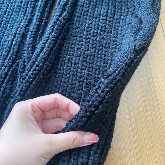 Michael Costello x REVOLVE Andromeda Cable Knit Dress - Black - Small - Picture 7 of 8